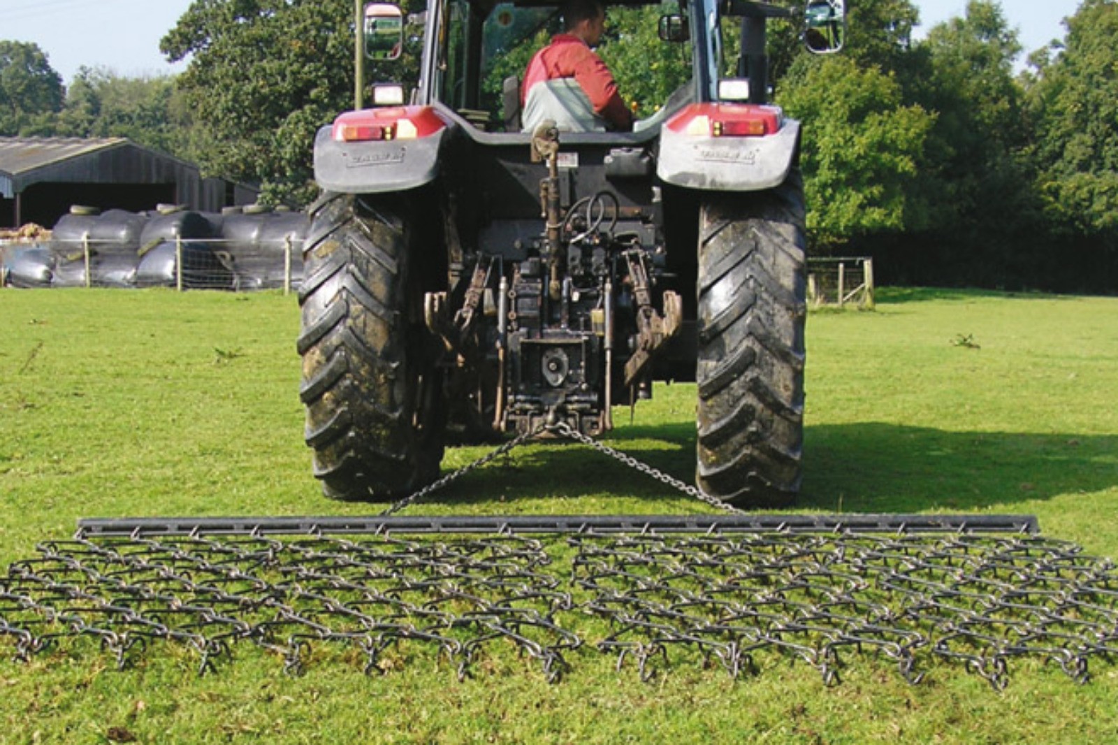 Chain harrow mounted on frame, 13’ wide.  Thumbnail